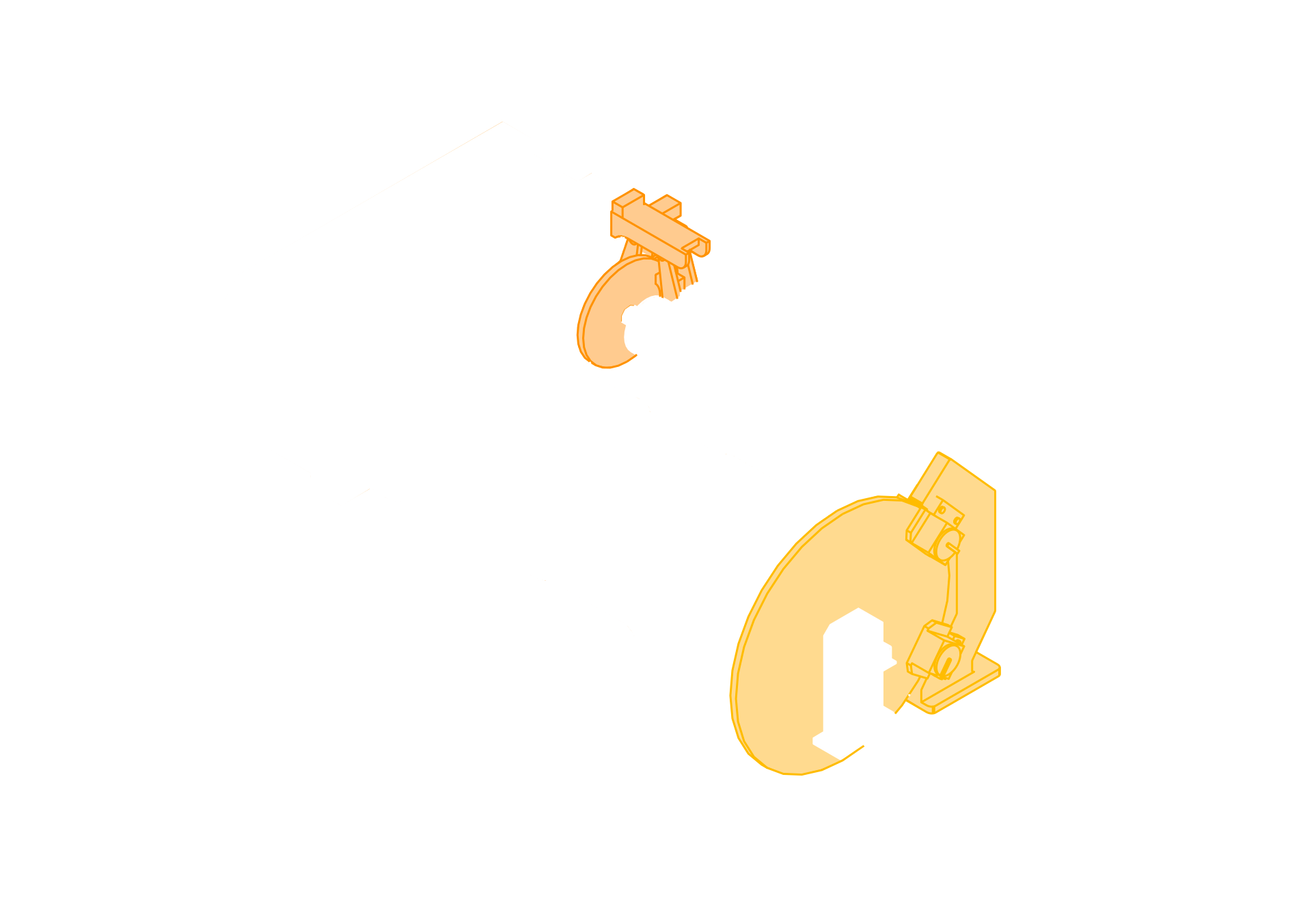 Open chain hoist with safety brake solution